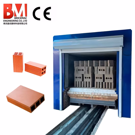 Clay Brick Drying Burning Machine Oven Tunnel Kiln for Burning Clay Bricks