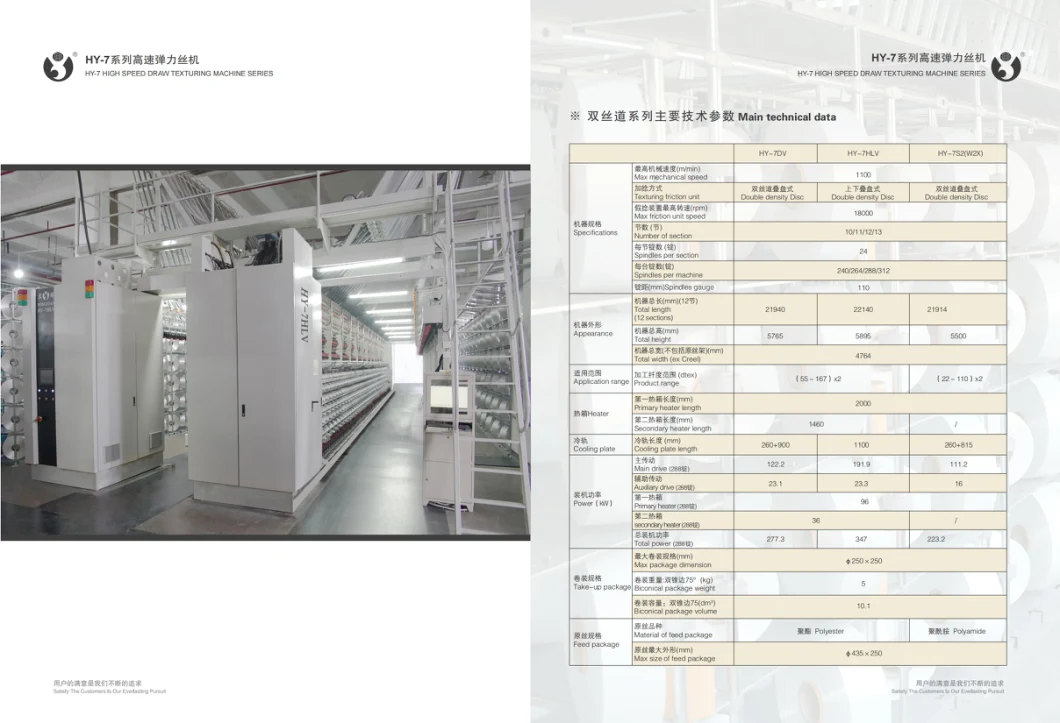 Full-Automatic High-Speed Elastic Yarn Dropping Machine with Hy-5, Hy-6, Hy-7, Hy-9 and Other Series of Texturing Machines