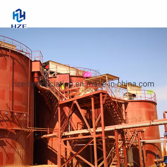 Equipamento de cianeto de ouro Máquina de mineração Tanque agitado Agitação mineral Tanque de lixiviação