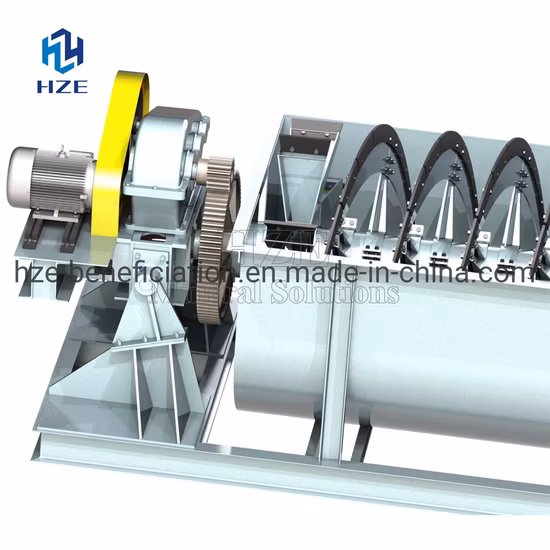 Classificador espiral de equipamento de classificação de mina de ouro de planta de processamento mineral